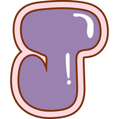 Obraz premium Cute Letter Illustration