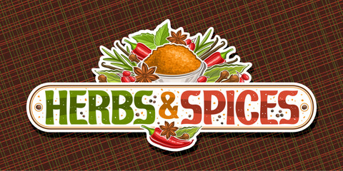 Vector logo for Herbs and Spices