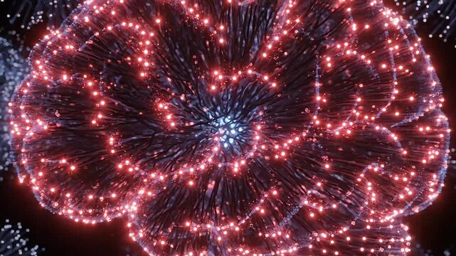 Electric blue brain with lightning bolts and sparks flying everywhere
