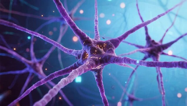 Neuron cell structure and connections