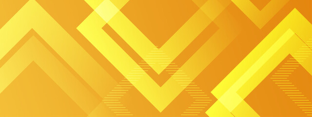 Abstract yellow background with overlaid geometric shapes