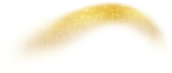 Soft gold glitter arch with magic dust particles © titileedzs