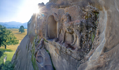 Lukyanus Inscription and Equestrian Rock Relief