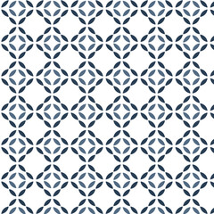 White Background With Blue and Dark Blue Geometric Pattern abstract