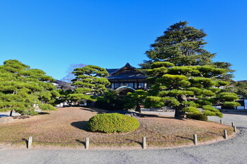 Elegant Traditional Japanese Garden Scenery at Ritsurin Garden, Kagawa Prefecture, Shikoku Island