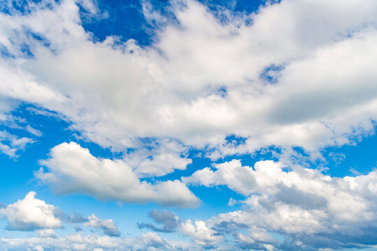 Sky with clouds. Cloudy skyscape background. Cloudscape sky background. Cloud in the sky. Background with cloud. Gloomy sky with overcast clouds. Skyscape and cloudscape. Rolling clouds