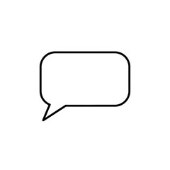 Naklejka premium Empty Speech Bubble Icon, Communication Symbol, Dialogue Box, Vector Graphic