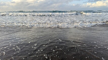 waves on the beach