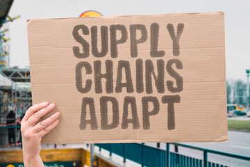 "Supply Chains Adapt" Firms reroute sourcing to manage risks. SUPPLY.CHAINS.GLOBAL.LOGISTICS.STRATEGY.