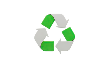 3D Rendered Recycling Symbol