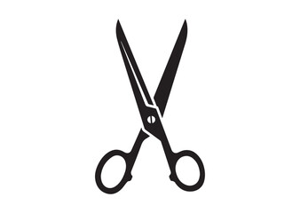 Scissors icon, Scissors silhouette vector