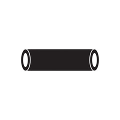 Foam roller silhouette icon vector flat design on white background.
