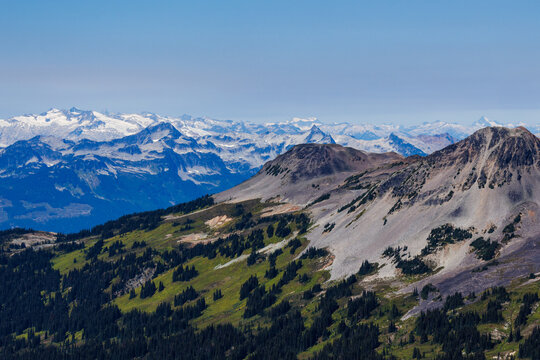 Among the mountains, photographed from the top.