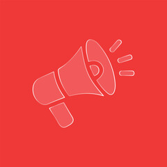 Marketing Megaphone Icon. megaphone icon vector illustration