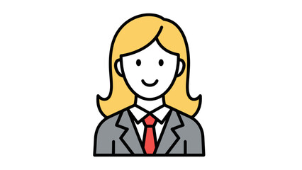 Fototapeta premium Businesswoman Icon