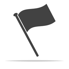 Flag icon symbol transparent vector isolated illustration