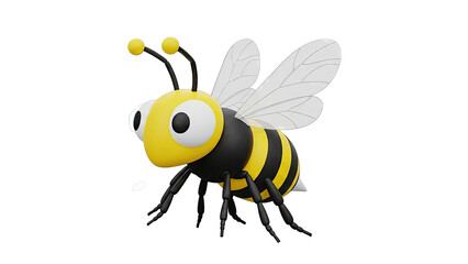 Cute Cartoon 3D Bee Character