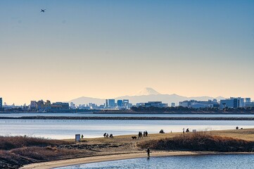 葛西臨海公園からの富士山