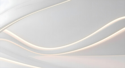 Elegant Abstract Curves: A minimalist display of sleek, flowing lines dance across the frame, each a soft gradient of light and shadow.