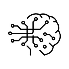 Illustration of a brain with neural networks