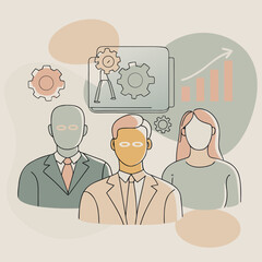 Team collaboration on business strategy