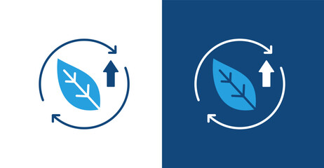 Sustainable Development Glyph Duotone, with light and dark background