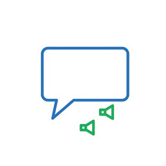 Naklejka premium Speech bubble with sound icons, communication and audio concept