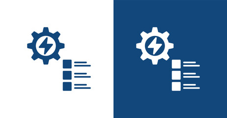 Electrification Glyph, with light and dark background