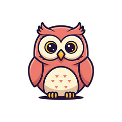 Cute Owl Vector.