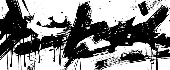 Vector black grunge graffiti style black in ink splash art typography design © Grave passenger