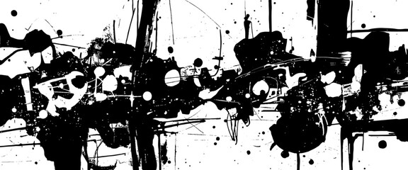 Vector black grunge graffiti style black in ink splash art typography design © Grave passenger