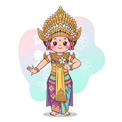 Balinese Dancer Girl. (2)