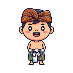 Balinese Cartoon Boy.