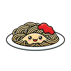 Cute Spaghetti Cartoon. (5)