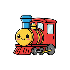 Cartoon Train Engine. (1)