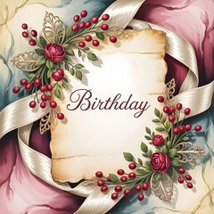 vintage background with roses