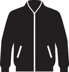 Jacket silhouette flat design