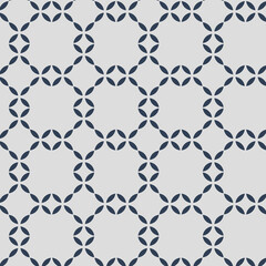 Fototapeta premium Light Gray Background with Dark Blue Interlocking Oval Pattern geometric seamless