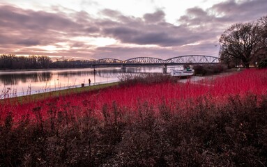 sundown, woda, niebo, krajobraz, rzeka © Krzysztof  Jaworski