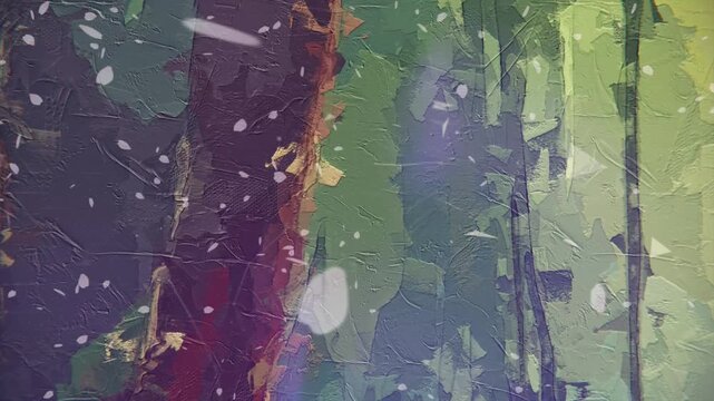 Various oil paintings, flowers, water patterns, butterflies, waterfalls, forests, lakes, mushrooms