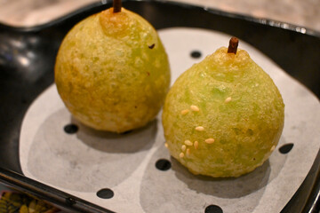 과일, 배나무, 먹을것, 고립시키는, 익는, 감미로운, 영양, 비타민, 내추럴, 네이처, 유기농, 채식주의, yellow, 건강한, green, 베이커리, 빵 © BUENO