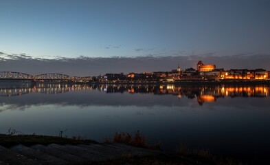 rzeka, gród, woda, architektura, europa, podróż, niebo © Krzysztof  Jaworski