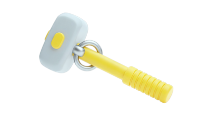 3D Render of a Cartoonish Sledgehammer