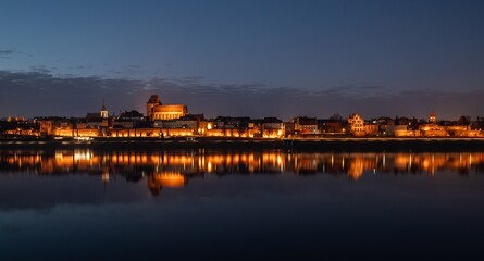rzeka, gród, woda, architektura, europa, podróż, niebo © Krzysztof  Jaworski