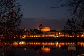rzeka, gród, woda, architektura, europa, podróż, niebo © Krzysztof  Jaworski