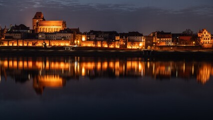 rzeka, gród, woda, architektura, europa, podróż, niebo © Krzysztof  Jaworski