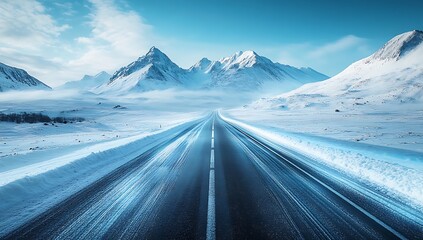 Journey through snow-capped mountains