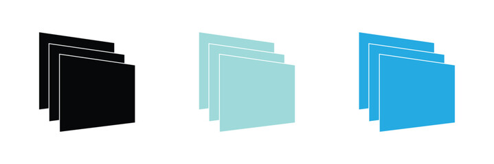 Layer stack, layer icon, layer line, layer sign, canvas icon. vector illustration. eps 10 .