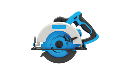 Blue and Gray Circular Saw