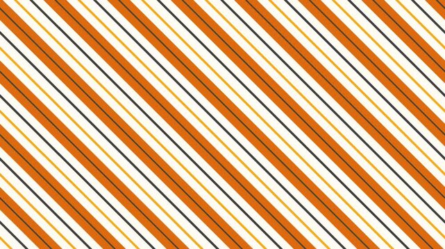Diagonal Stripes Pattern Orange White Black Yellow Seamless Background Geometric Abstract Texture